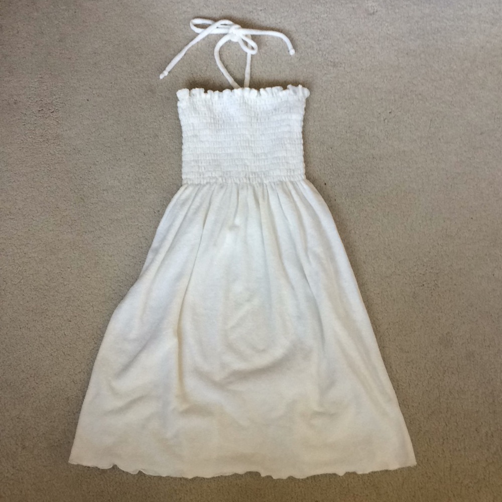 White swim coverup dress